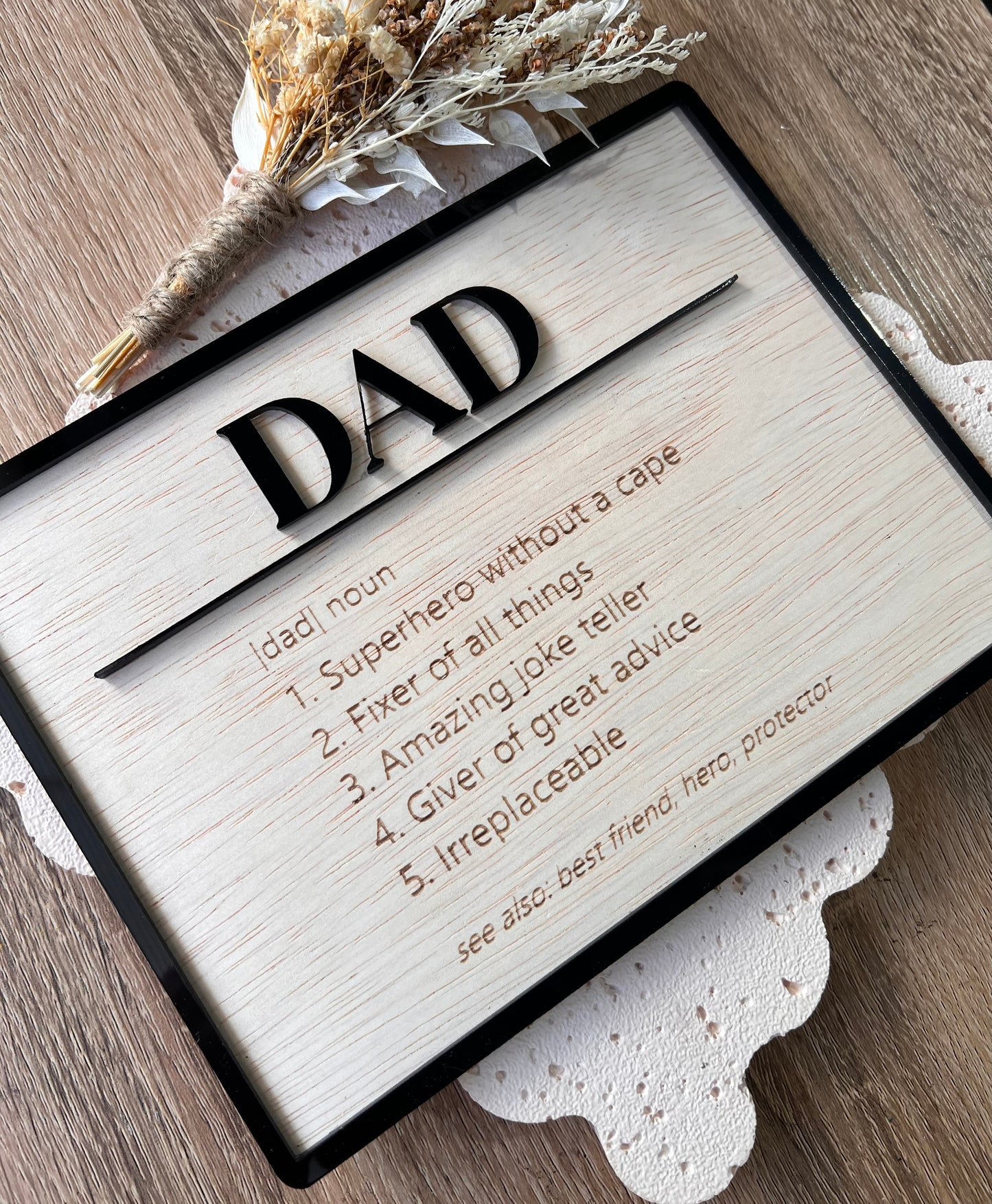 Dad Definition Plaque