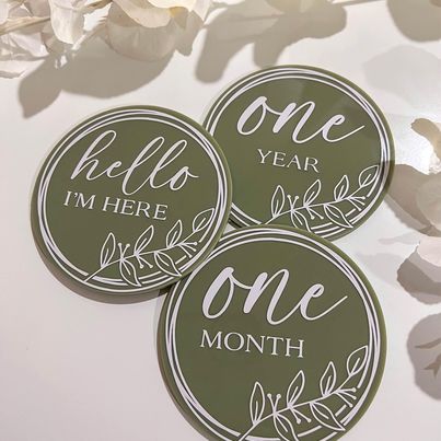 Acrylic Milestone Discs