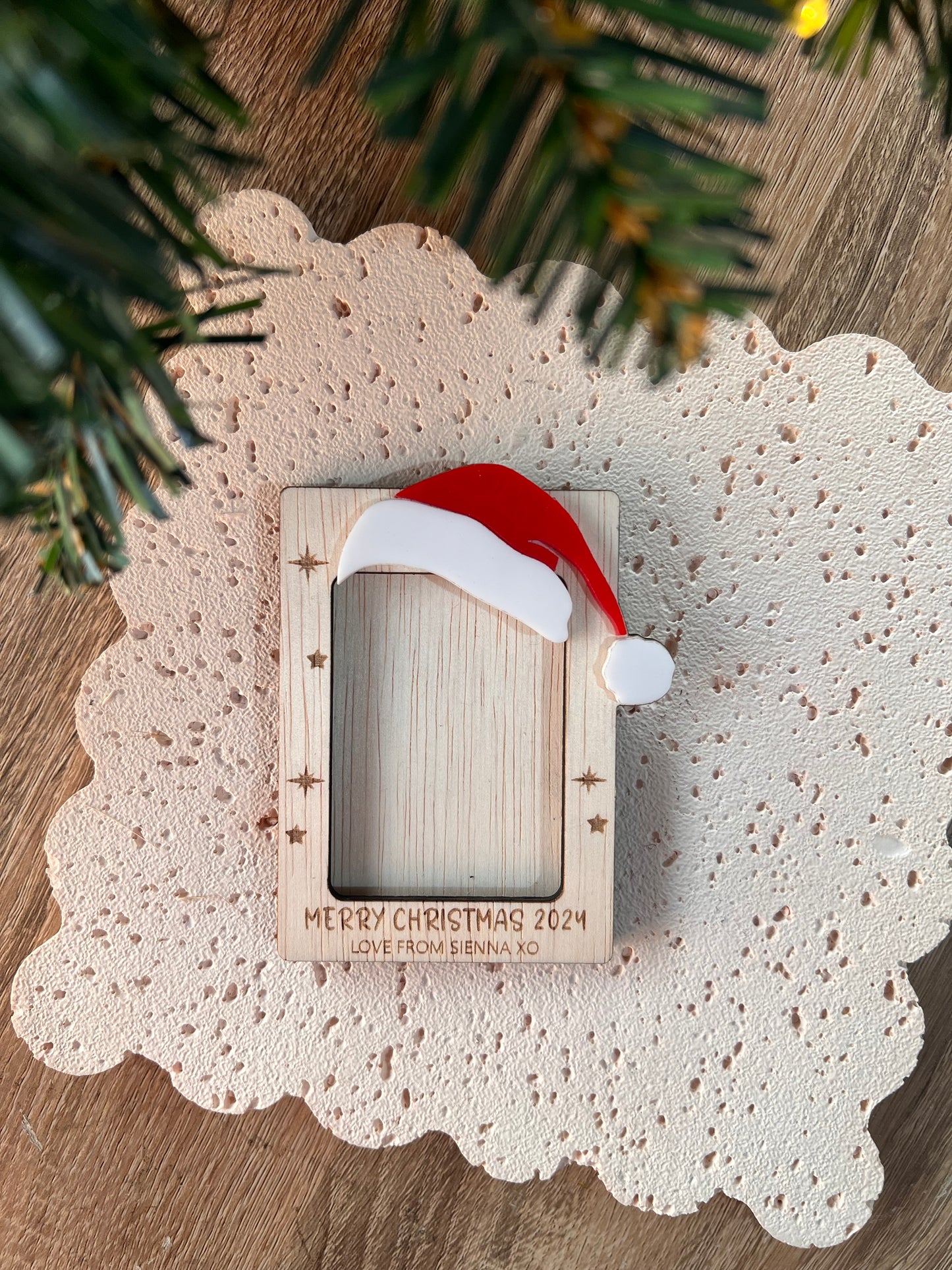 Christmas Fridge Picture Frame 2"x3" Mini Photo