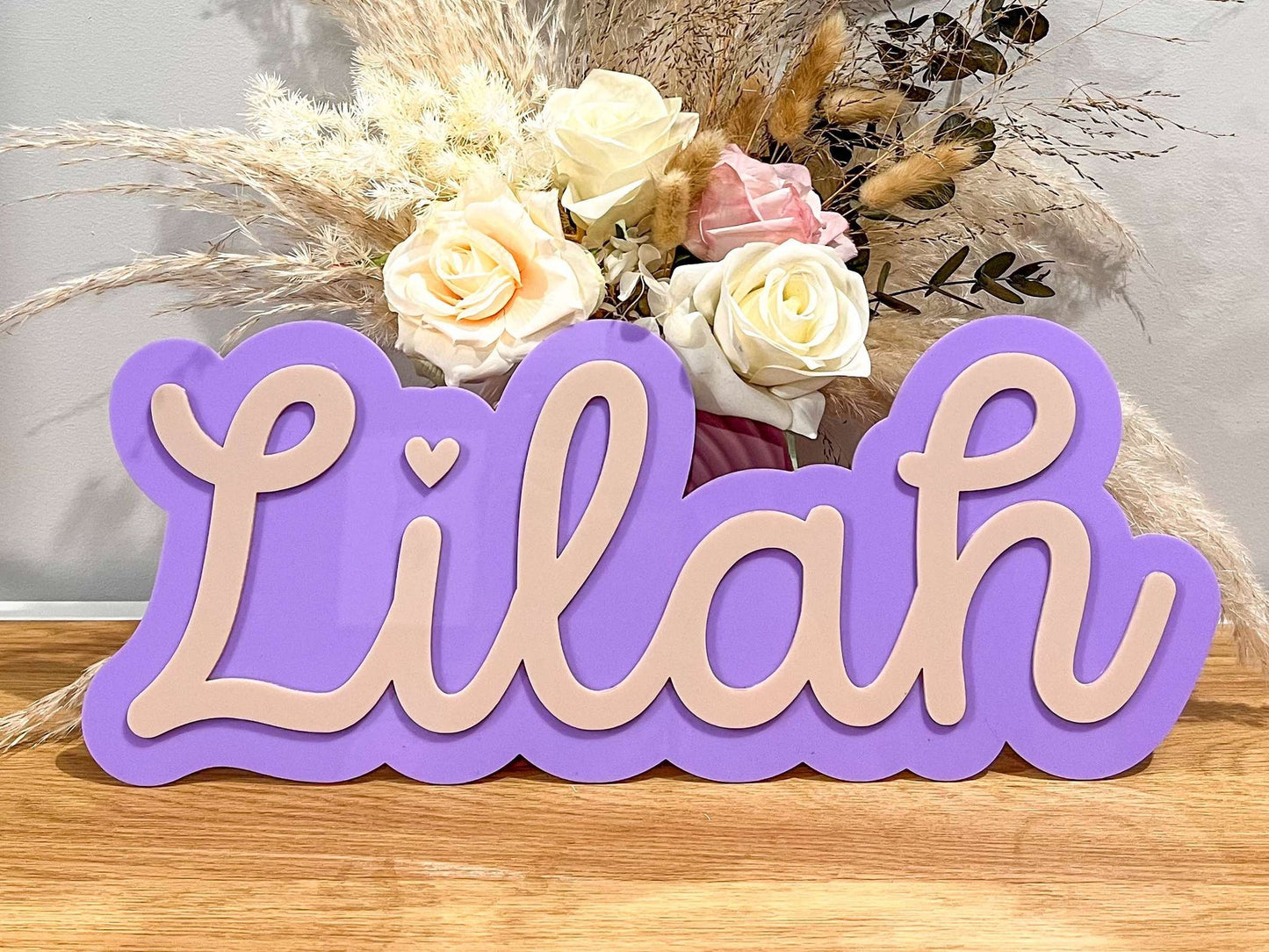 Double Layer Wall Name Plaque