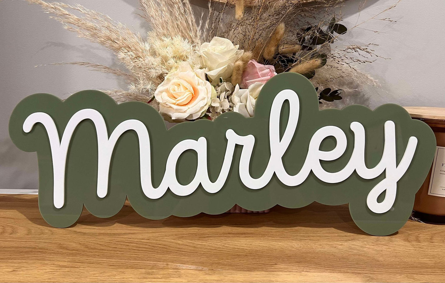 Double Layer Wall Name Plaque