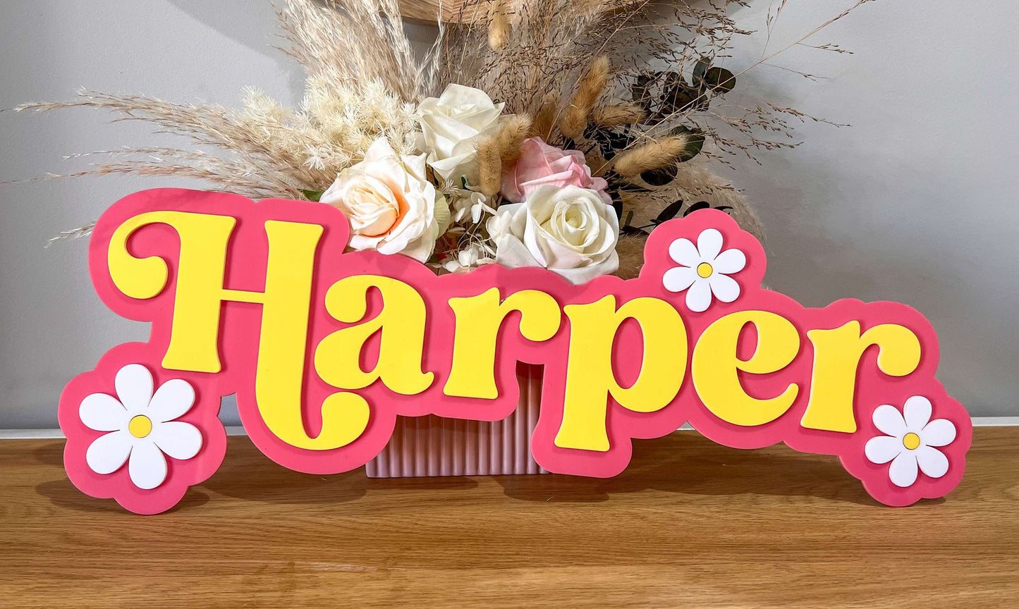 Daisy Wall Name Signs