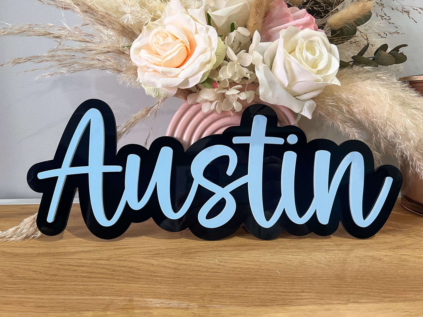 Double Layer Wall Name Plaque