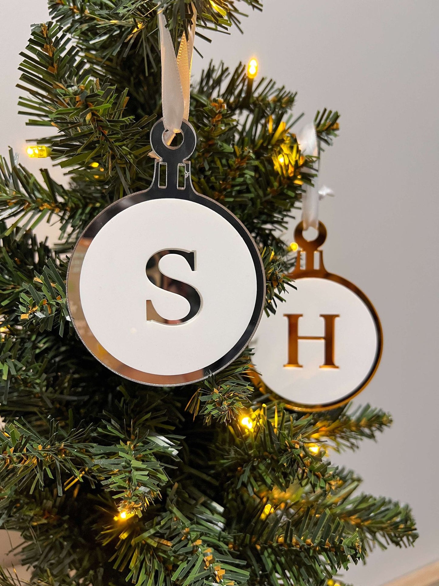 Bauble Monogram Christmas Ornament