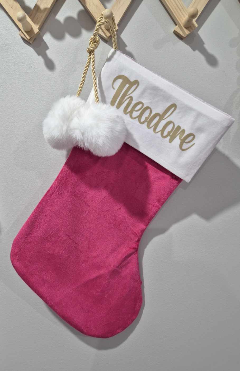 2024 Personalised Christmas Velvet Santa Stocking