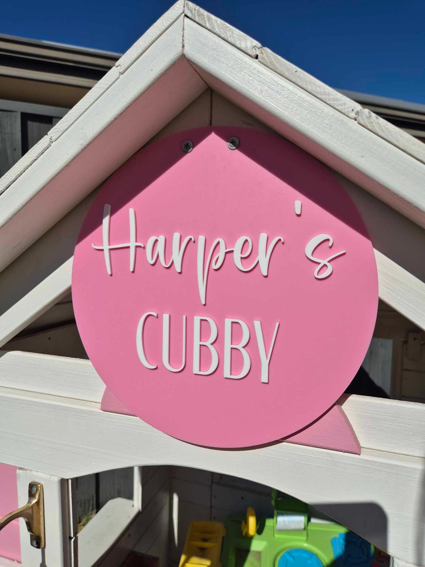Acrylic Cubby House Sign