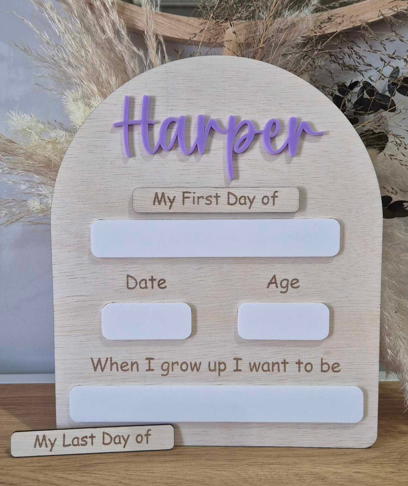 "My First/Last Day" Board