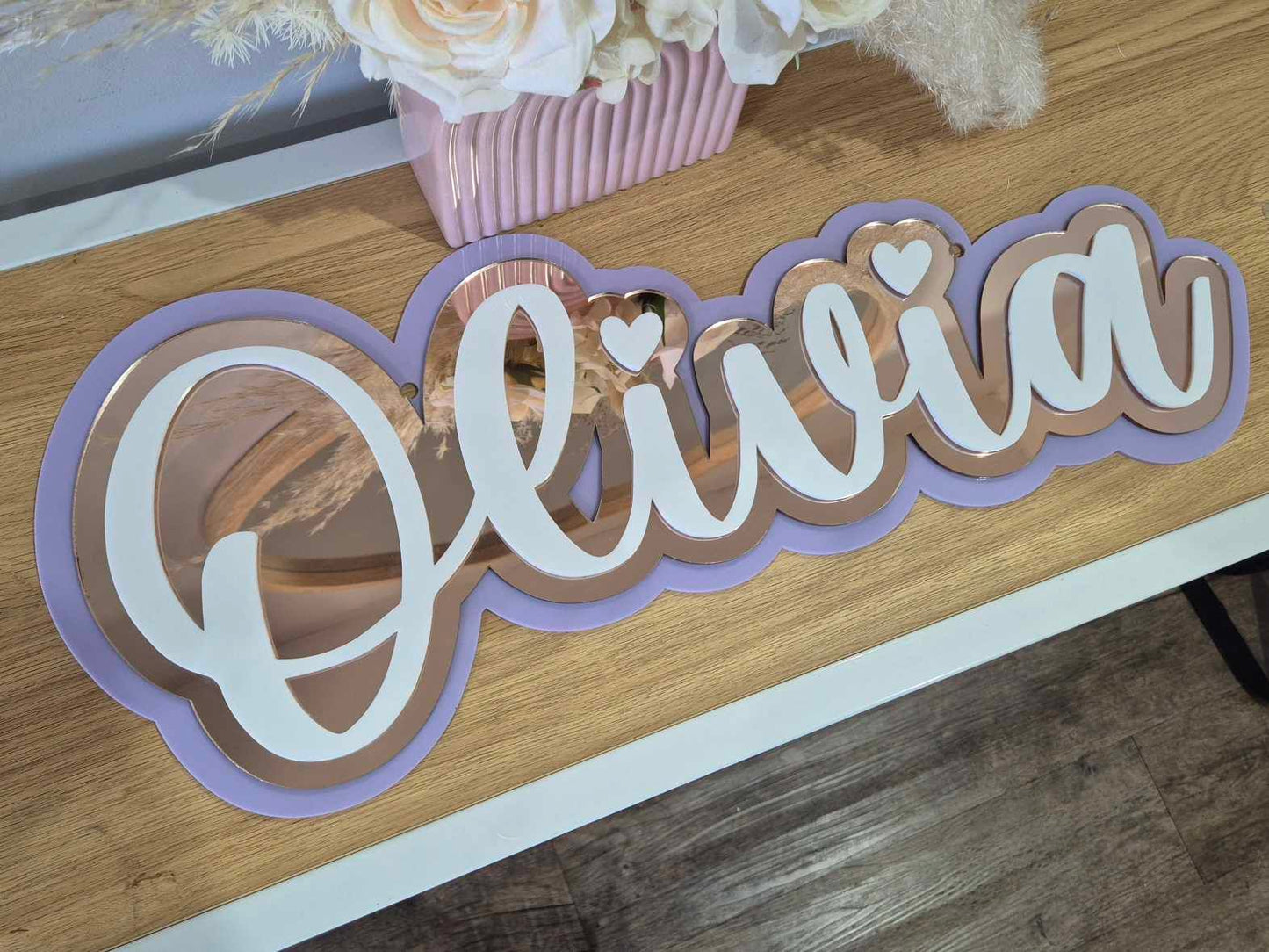 "Olivia" Wall Name Plaque