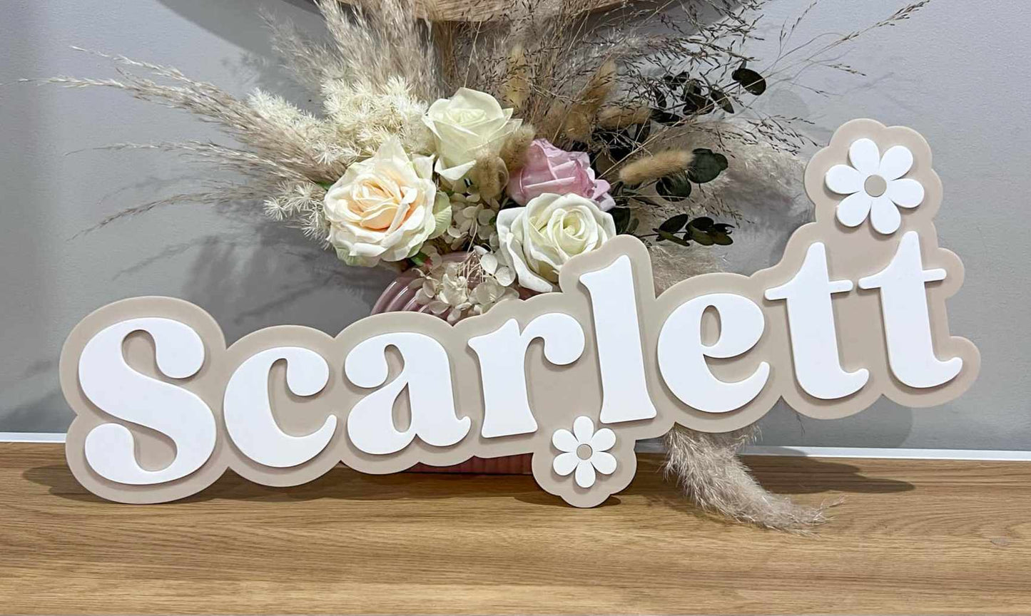 Daisy Wall Name Signs