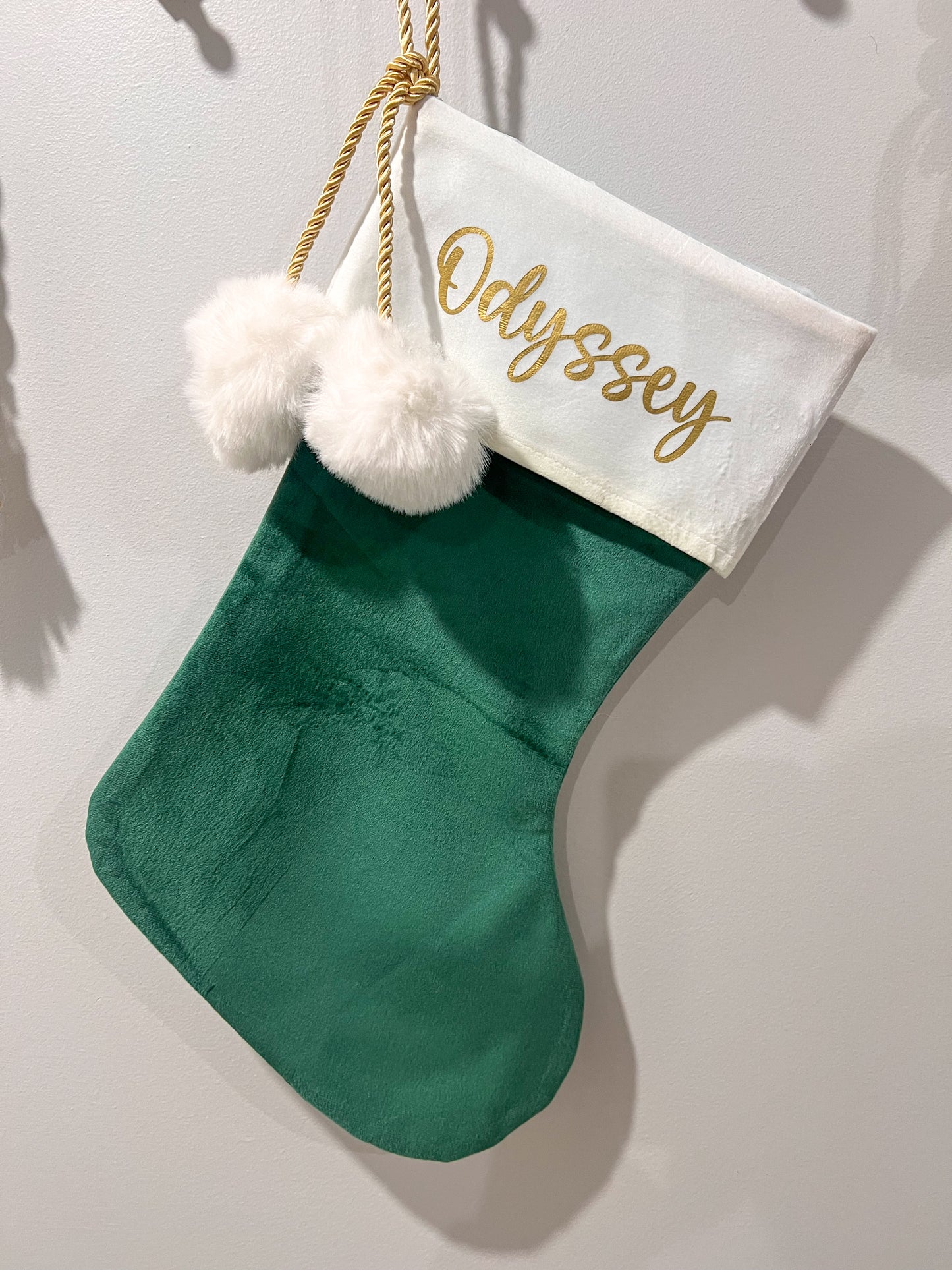 2024 Personalised Christmas Velvet Santa Stocking