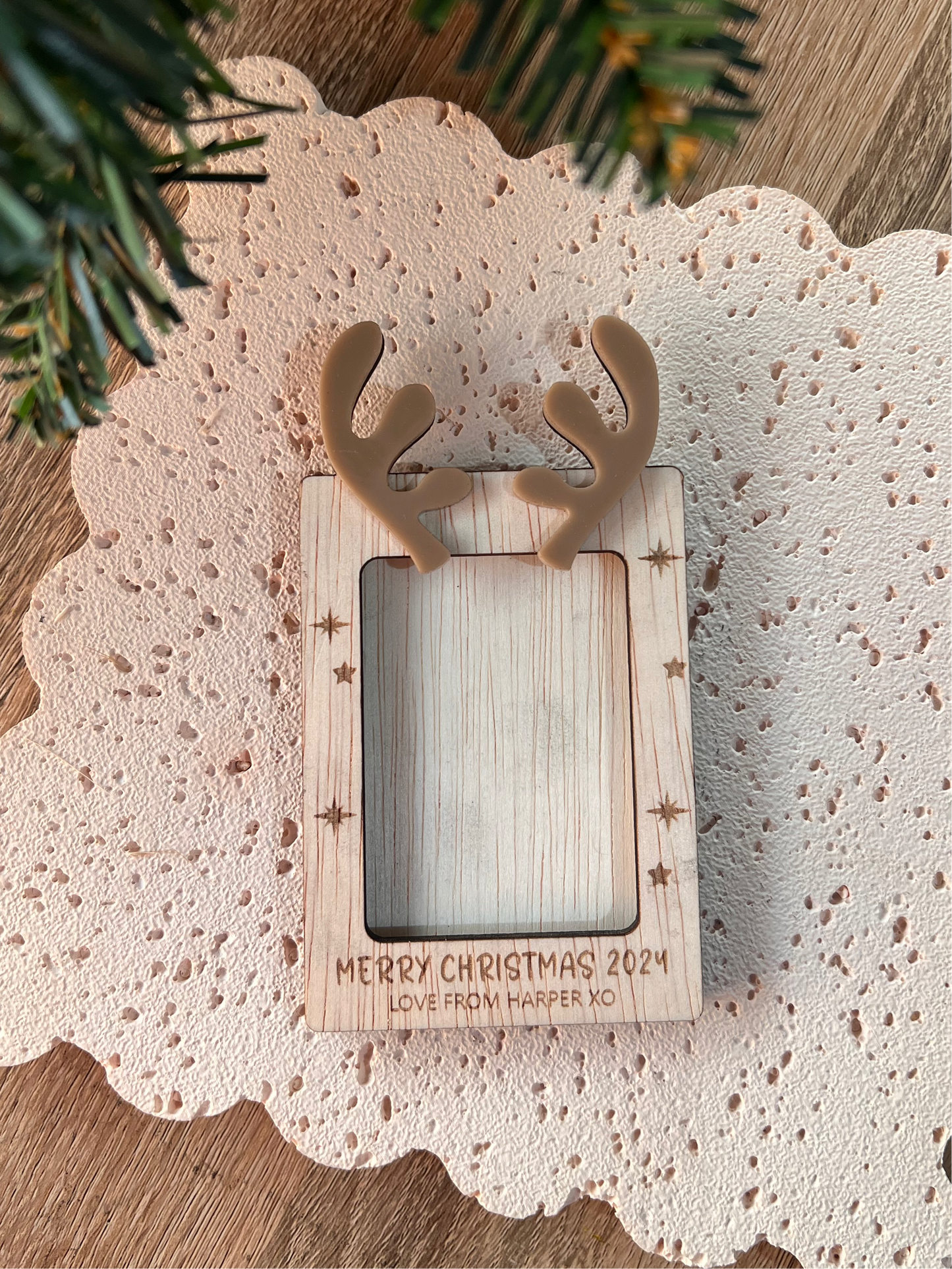 Christmas Fridge Picture Frame 2"x3" Mini Photo