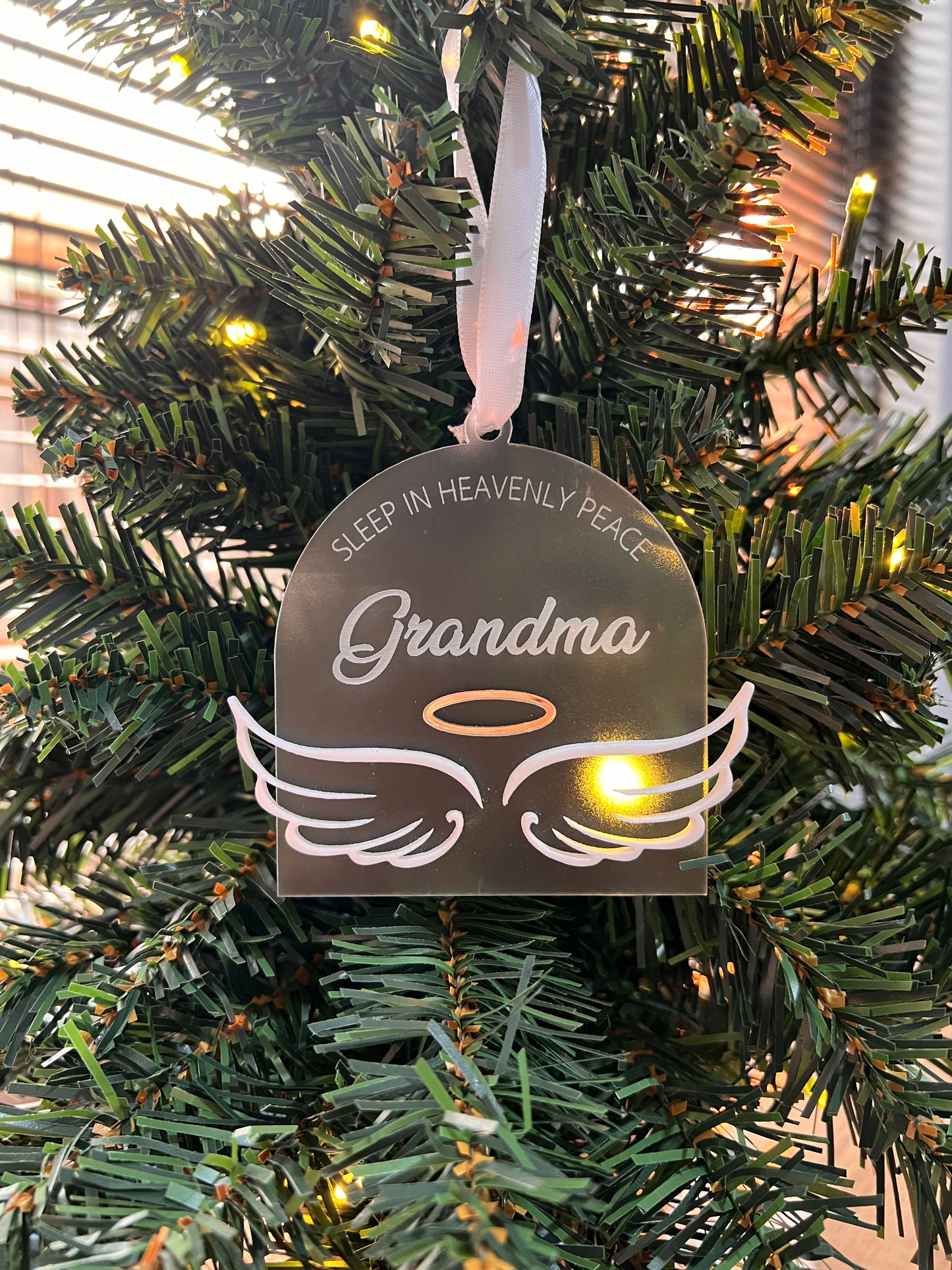 Memorial Christmas Ornament Angel Wings