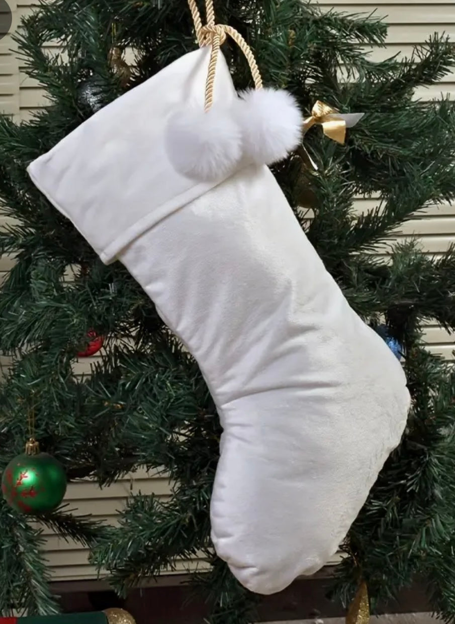 2024 Personalised Christmas Velvet Santa Stocking