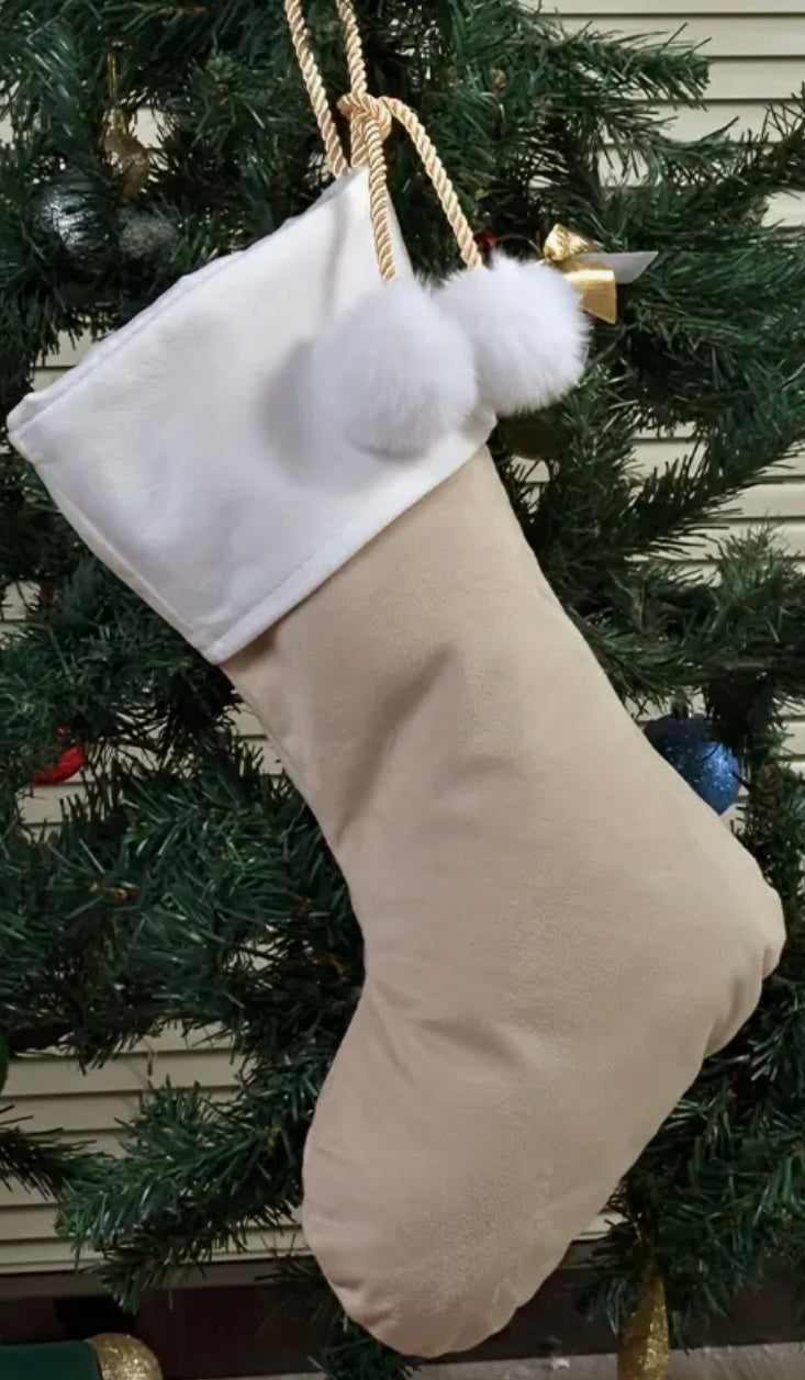 2024 Personalised Christmas Velvet Santa Stocking