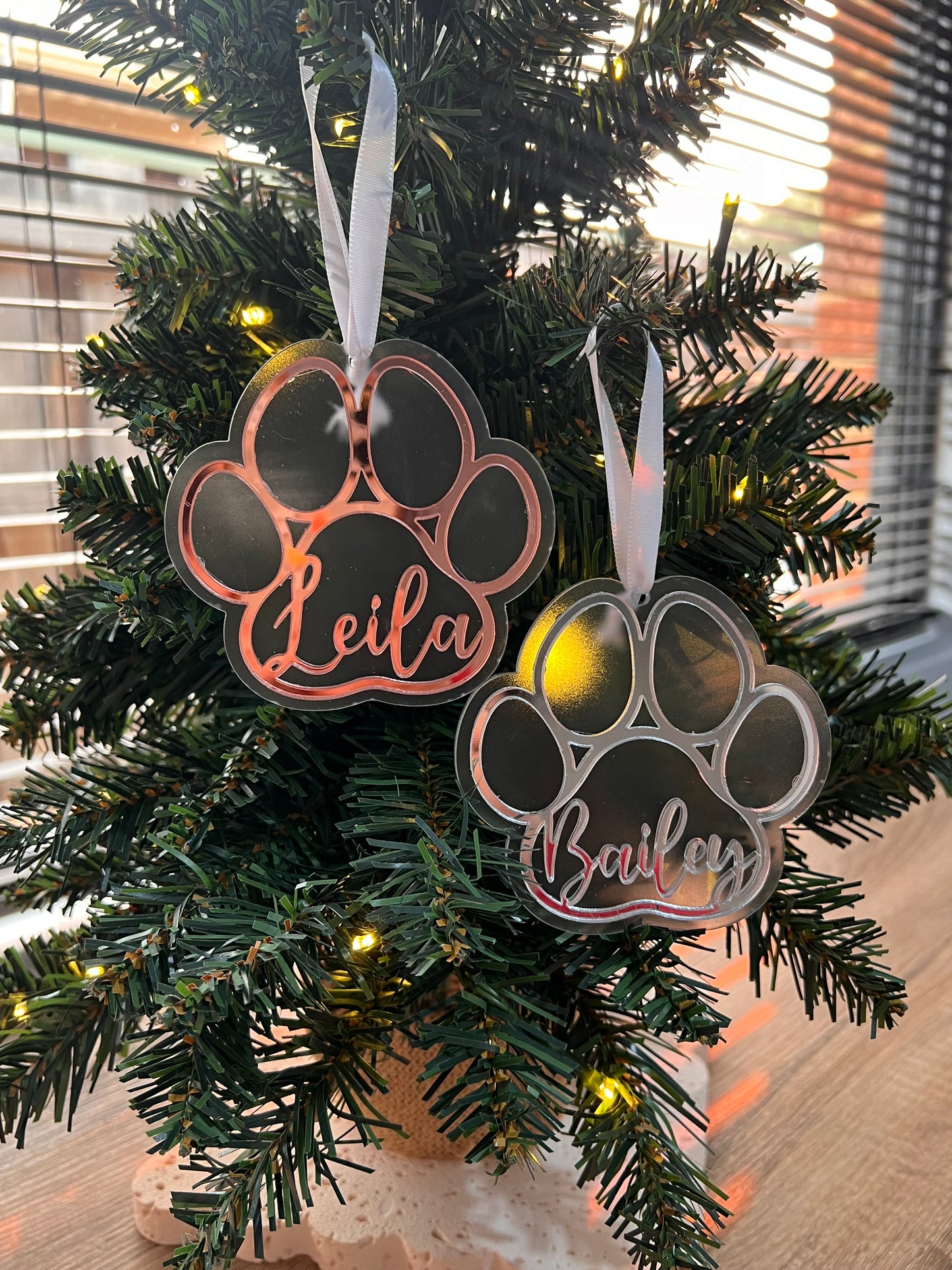 Pet Paw Print Ornament
