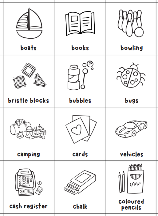 Kids Toy Storage Tub Labels