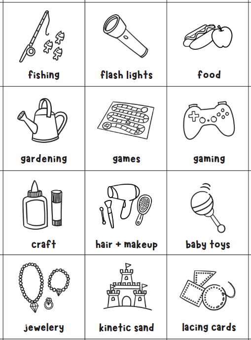 Kids Toy Storage Tub Labels