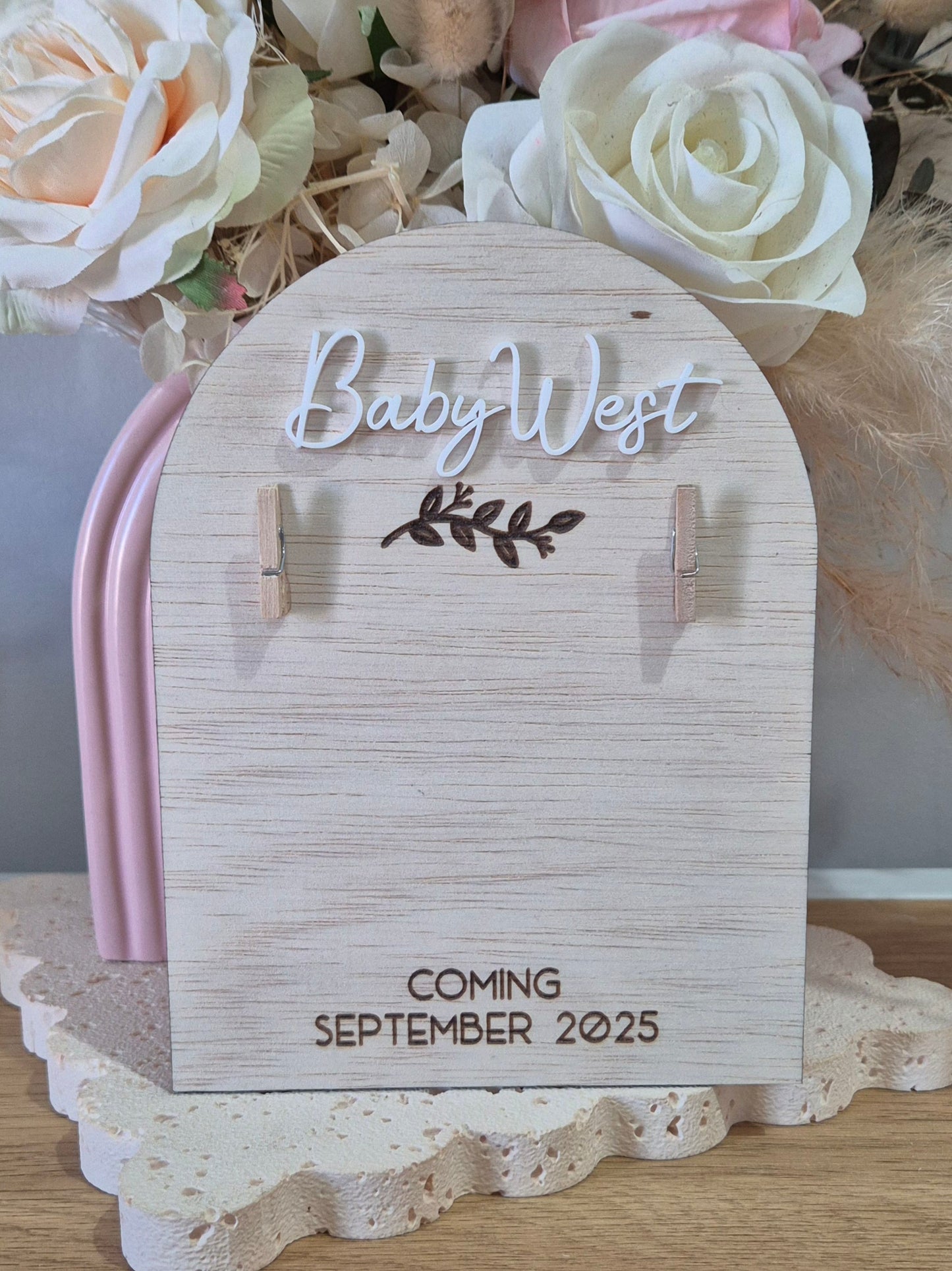 Personalised Ultrasound Photo Announcement Arch