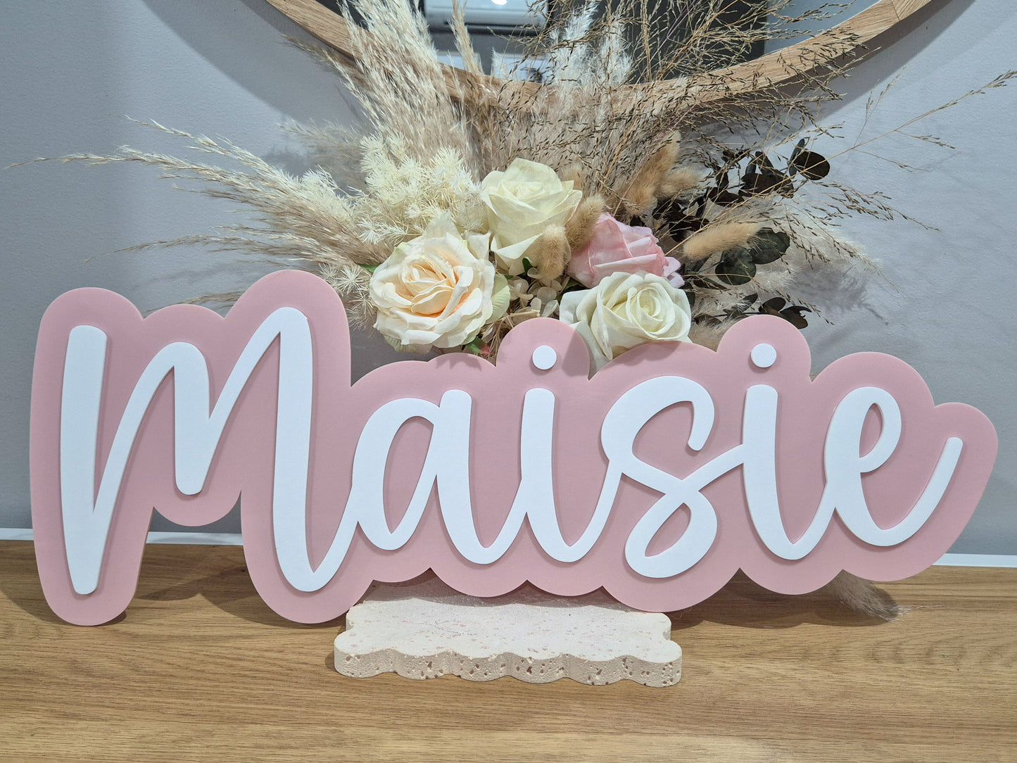 Double Layer Wall Name Plaque