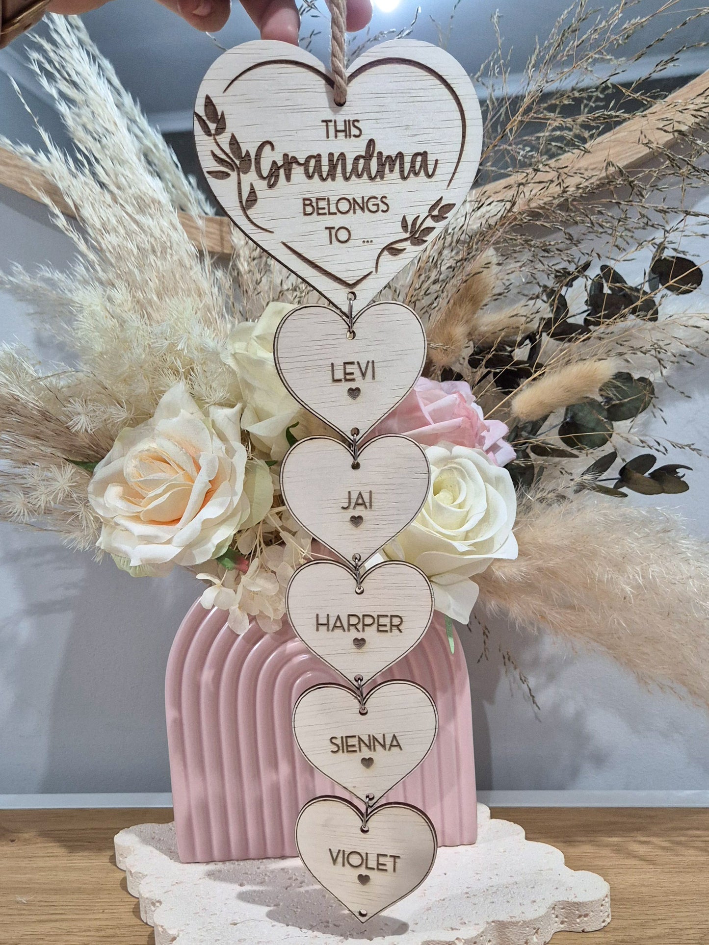 Grand/Children Heart Hanger Decoration