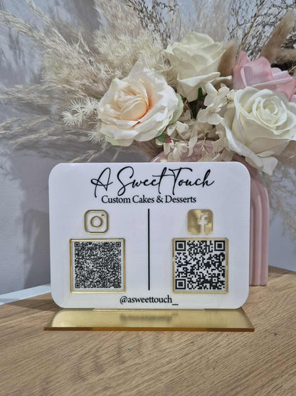 Landscape QR Code Business Sign