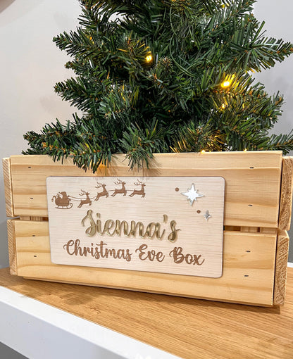 DIY Christmas Crate (Reindeer) - PLAQUE ONLY