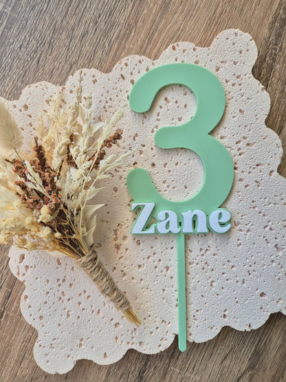 Age Cake Topper