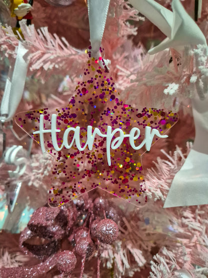 Star Name Christmas Ornament