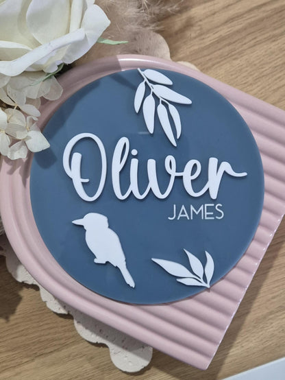 Name Announcement Plaque - Kookaburra