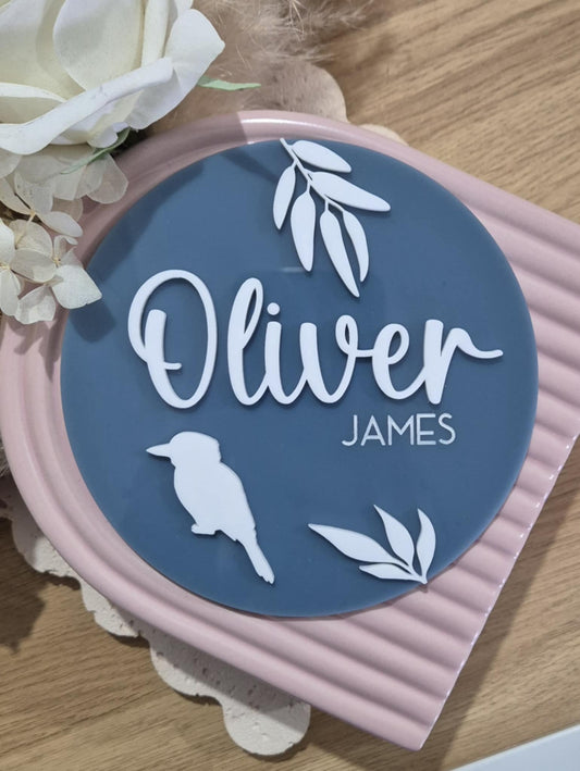 Name Announcement Plaque - Kookaburra