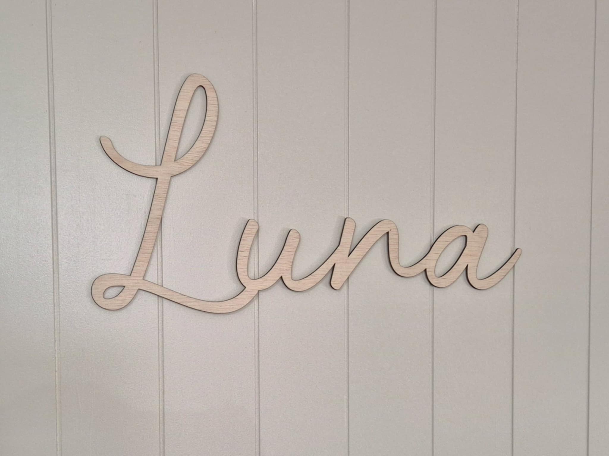 Single Layer Wall Name Plaque – Bespoke Valley