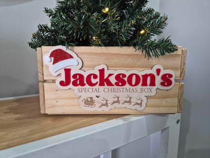 DIY Christmas Crate (Hat & Sleigh) - PLAQUE ONLY