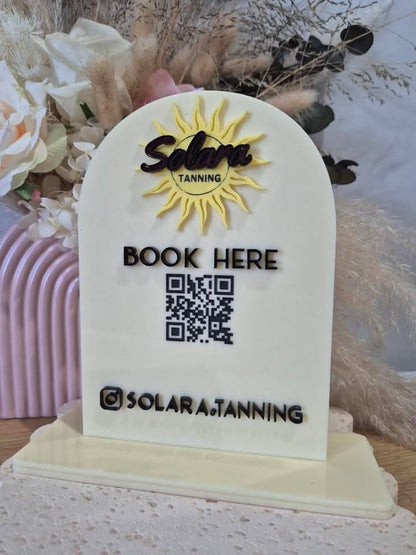 Arch Business QR Social Sign