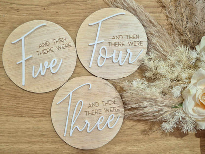 'And then there were...' Pregnancy Announcement Plaque