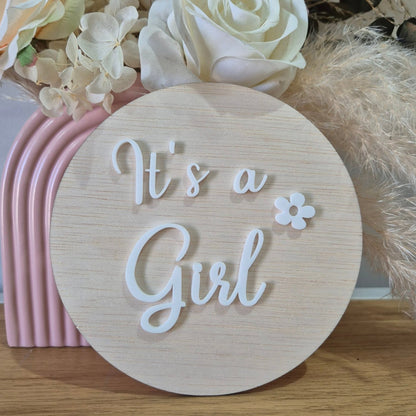 Reversible Boy/Girl Plaque