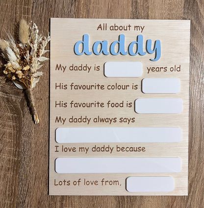 All About My Daddy Board
