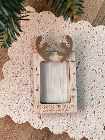 Christmas Fridge Picture Frame 2"x3" Mini Photo