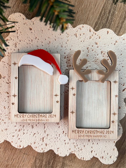 Christmas Fridge Picture Frame 2"x3" Mini Photo