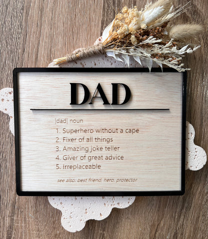 Dad Definition Plaque