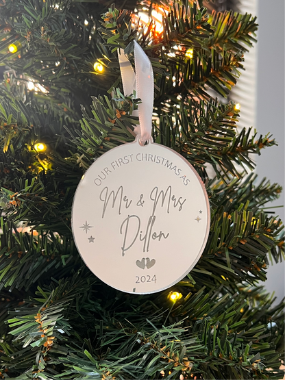 First Christmas Married Ornament