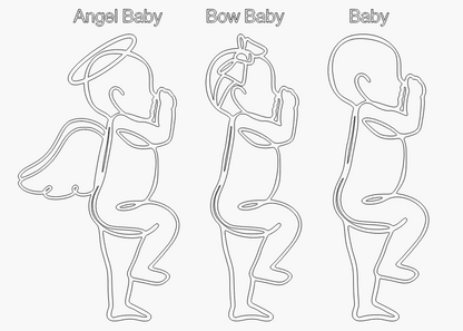 Baby Scale 1:1 Birth Stats Plaque