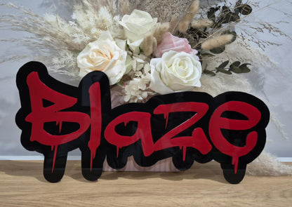 Graffiti Double Layer Wall Plaque