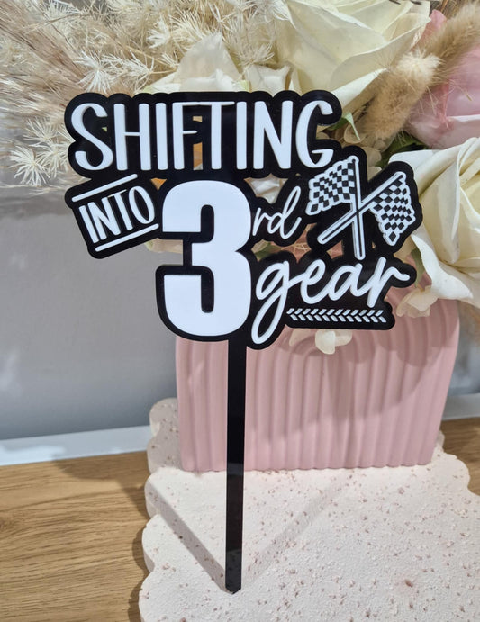 Shifting into gear Topper