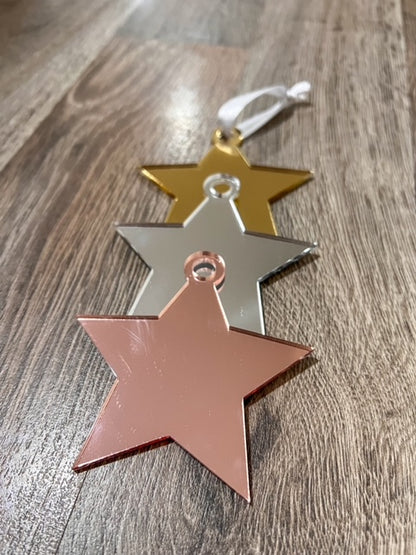 Star Monogram Christmas Ornament
