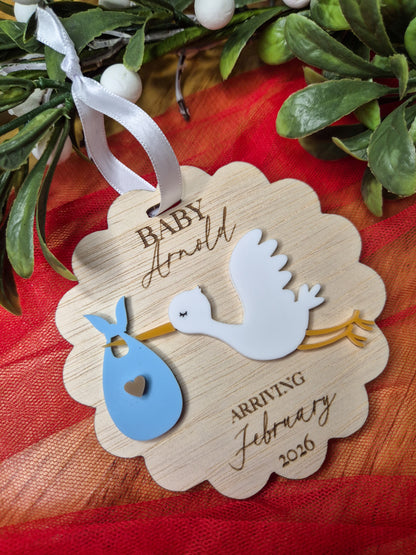 Baby Stork Ornament