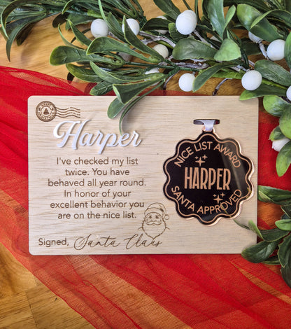 Santa Nice List Award