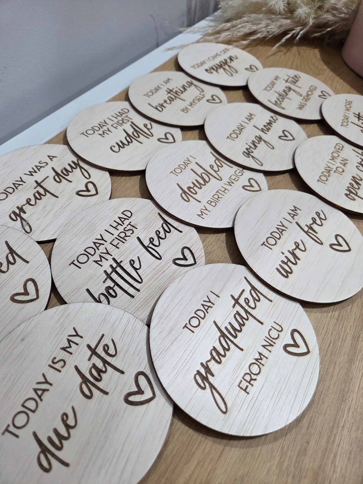 Premature NICU Baby Milestone Plaques