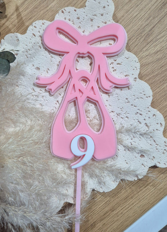 Ballet Slipper Cake Topper