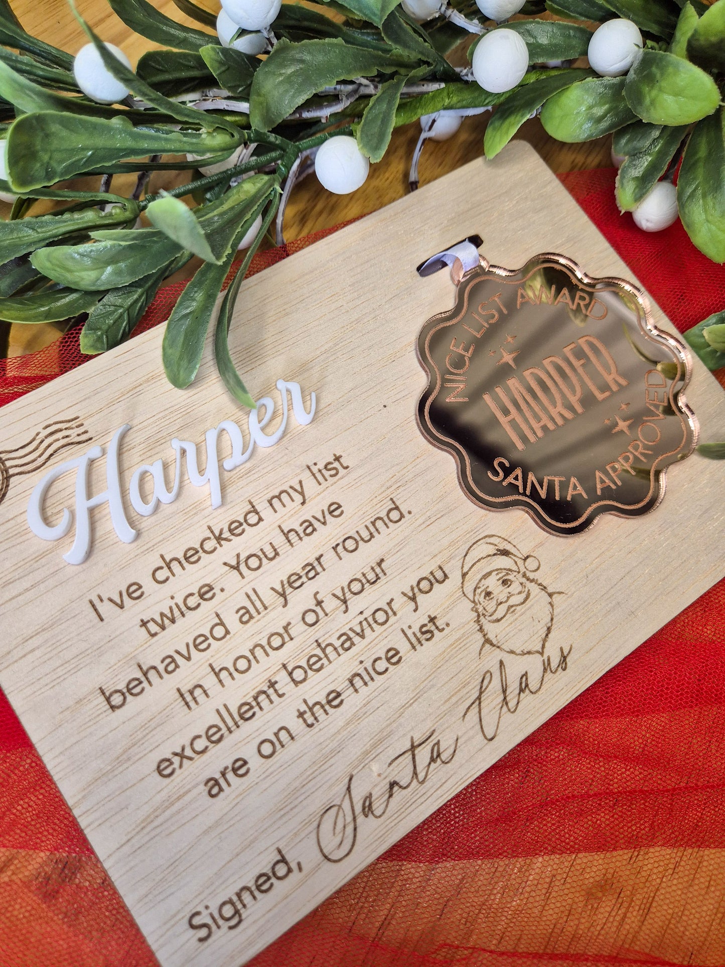 Santa Nice List Award