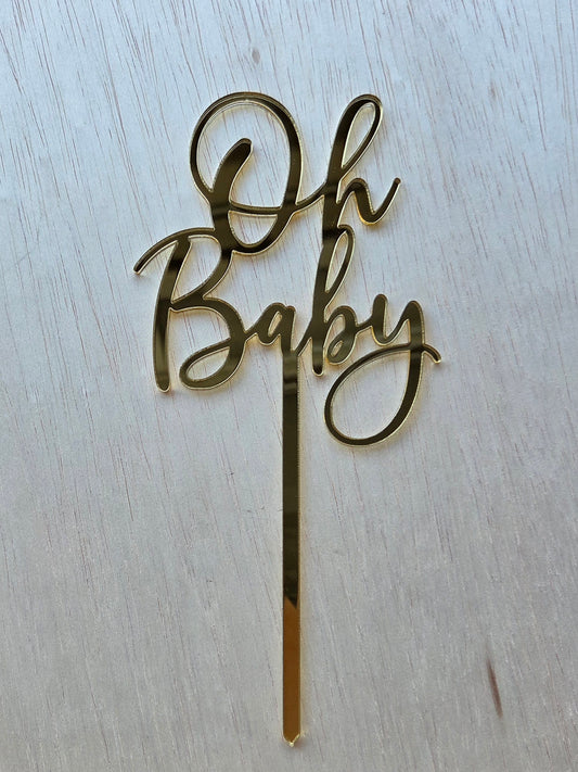 Oh Baby Cake Topper